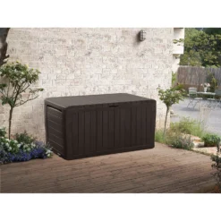 Keter Marvel Plus Outdoor Garden Storage Box 270L - Brown -Green Decor Hub Sales Store 12808515 1794900060806534