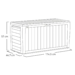 Keter Marvel Plus Outdoor Garden Storage Box 270L - Brown -Green Decor Hub Sales Store 12808515 2804900072272276