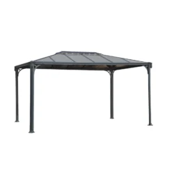 Palram - Canopia Martinique 4300 Garden Gazebo Grey Bronze -Green Decor Hub Sales Store 12810742 1974833198960246