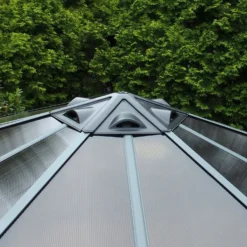 Palram - Canopia Monaco Hexagonal Garden Gazebo Grey -Green Decor Hub Sales Store 12810973 1374924173003792