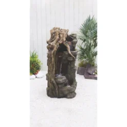 Stylish Fountains Forest Falls Including LEDS -Green Decor Hub Sales Store 12812573 1854833193159125