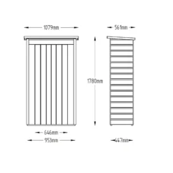 Forest Garden Wooden Tall Shiplap Pent Garden Store -Green Decor Hub Sales Store 12814360 7754832980510941