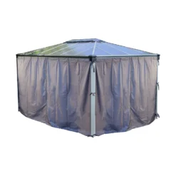 Palram - Canopia Martinique 4300 Garden Gazebo Curtain Set 8 Palram - Canopia Martinique 4300 Garden Gazebo Curtain Set -Green Decor Hub Sales Store 12817222 1564843390151520