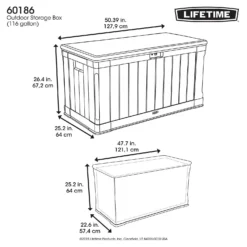 Lifetime Outdoor Plastic Garden Storage Box - 439 Litres 15 Lifetime Outdoor Plastic Garden Storage Box - 439 Litres -Green Decor Hub Sales Store 12826335 1974856525567256