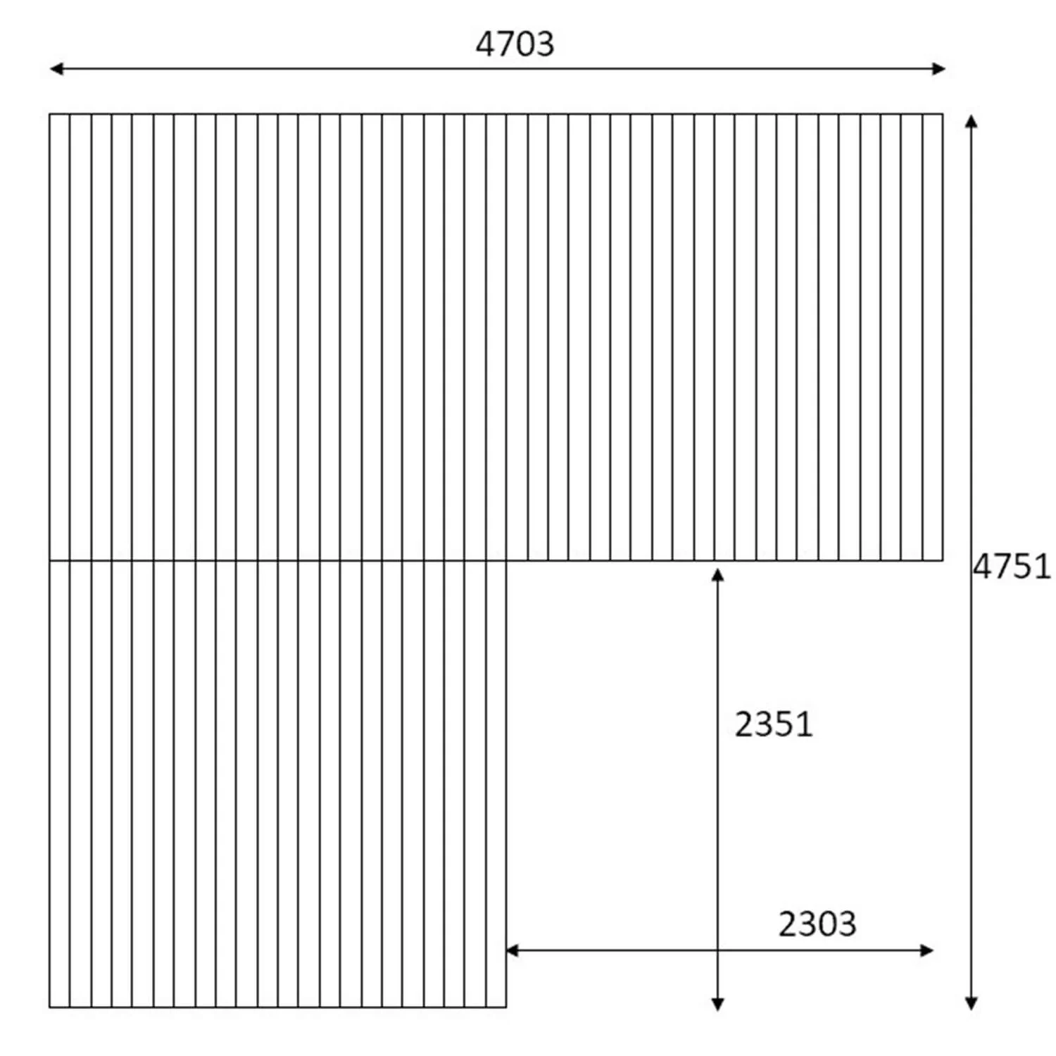 None Swift Deck Complete Decking Kit - Corner - 4.75 X 4.7m 9 None Swift Deck Complete Decking Kit - Corner - 4.75 X 4.7m - Image 7