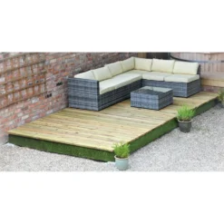 None Swift Deck Complete Decking Kit - 2.4 X 7.0m -Green Decor Hub Sales Store 12826415 4694833223743267