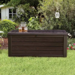 Keter Westwood Outdoor Garden Storage Box 570L - Brown 13 Keter Westwood Outdoor Garden Storage Box 570L - Brown -Green Decor Hub Sales Store 12828828 1094858568487996