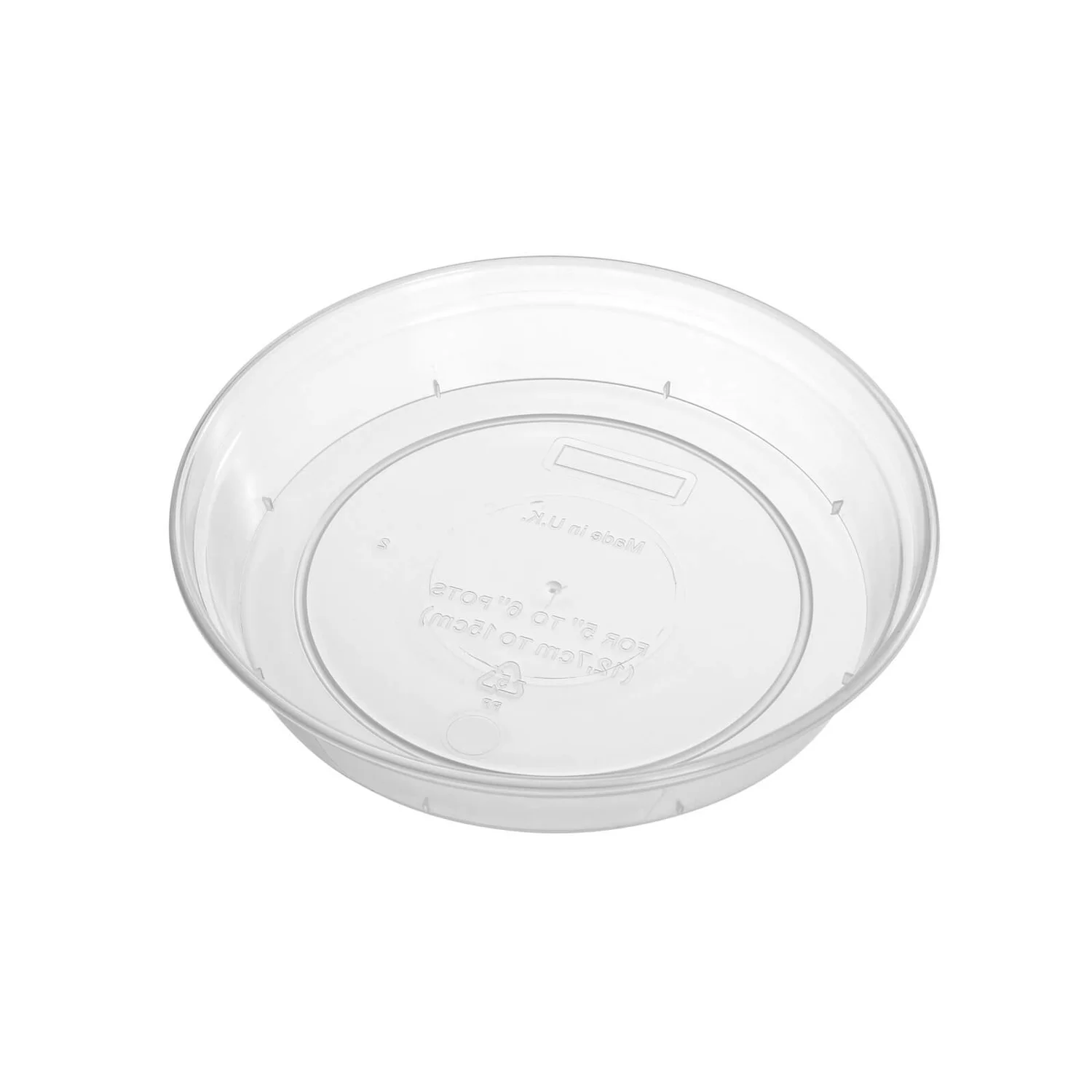 Clear Saucer For Clear Pots - 11-18.5cm 3 Clear Saucer For Clear Pots - 11-18.5cm