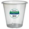 Clear Plastic Pot - 18.5cm -Green Decor Hub Sales Store 12828839 1464831908880545