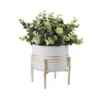 Potted Plant - White With Gold Legs -Green Decor Hub Sales Store 12833690 1254831603452828