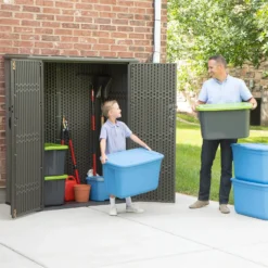 Lifetime 1500L Rough Cut Vertical Storage Cabinet -Green Decor Hub Sales Store 12836581 1424833208407720