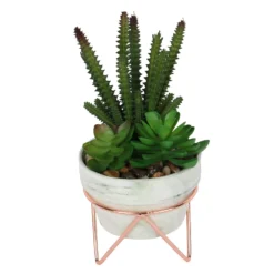 Artificial Succulent In Rose Gold Stand -Green Decor Hub Sales Store 12879282 1334858348118316