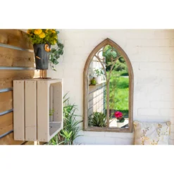 Church Window Outdoor Garden Mirror - 105cm -Green Decor Hub Sales Store 12883608 1194875470403912
