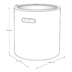 Keter Cool Stool Outdoor Ice Cooler Table 39L - Graphite -Green Decor Hub Sales Store 12884590 6574864304895723