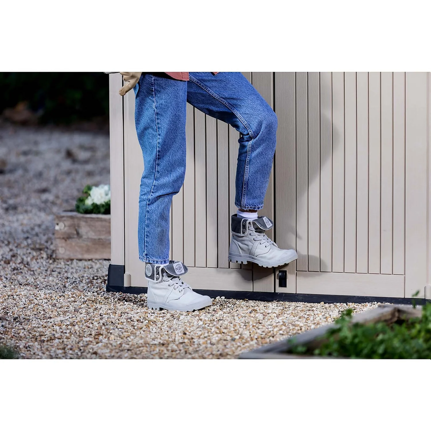 Keter Store It Out Midi Outdoor Garden Storage Shed 880L - Beige/Brown 10 Keter Store It Out Midi Outdoor Garden Storage Shed 880L - Beige/Brown - Image 8