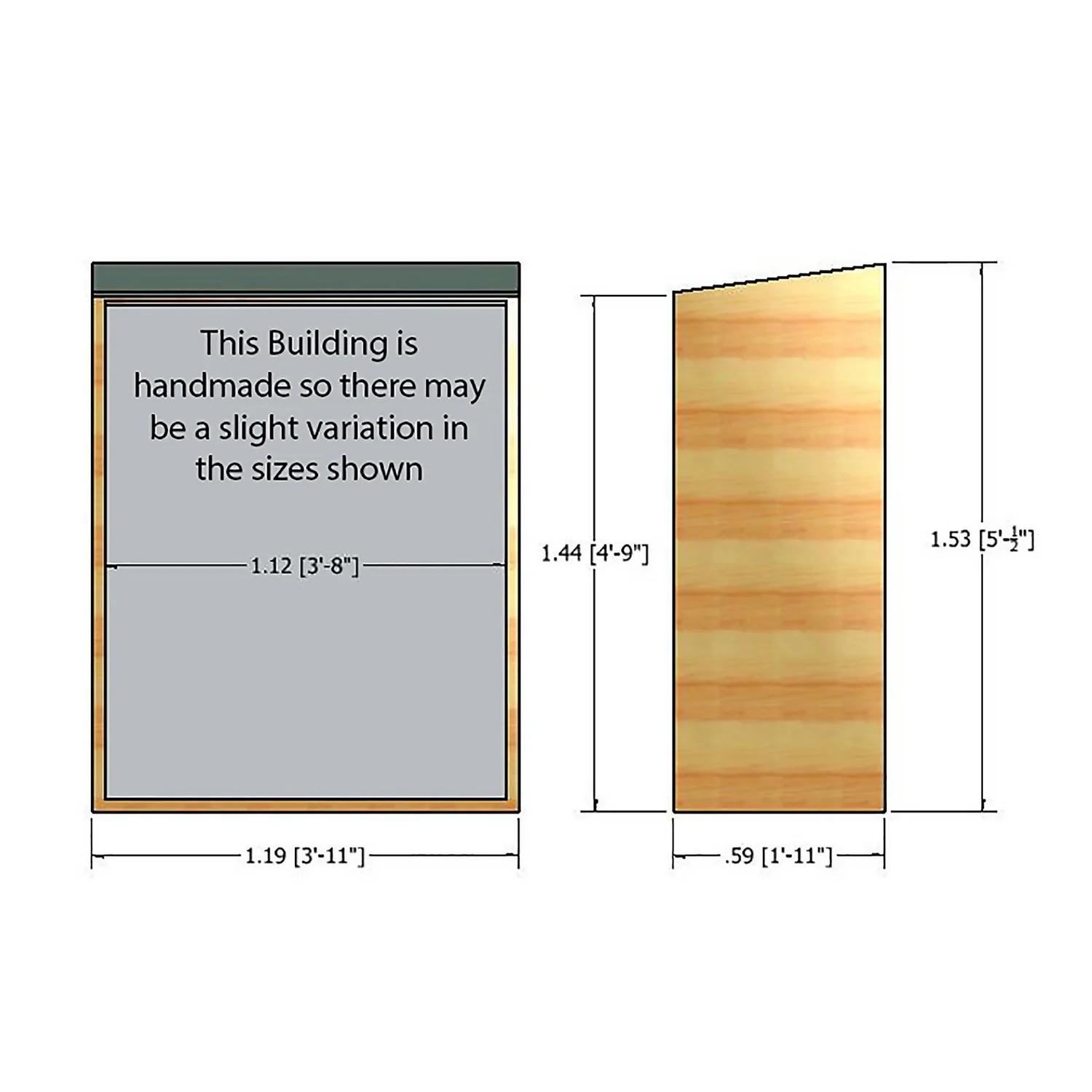 Shire Garden Store Shiplap - 4x2ft 9 Shire Garden Store Shiplap - 4x2ft - Image 7