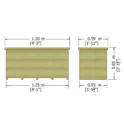 Shire Tongue & Groove Wooden Storage Box - 4x2ft -Green Decor Hub Sales Store 12887189 1604851576664698