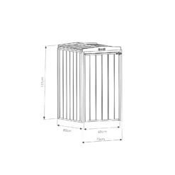 Mercia Single Bin Store (Installed) -Green Decor Hub Sales Store 12888121 8044843295196795