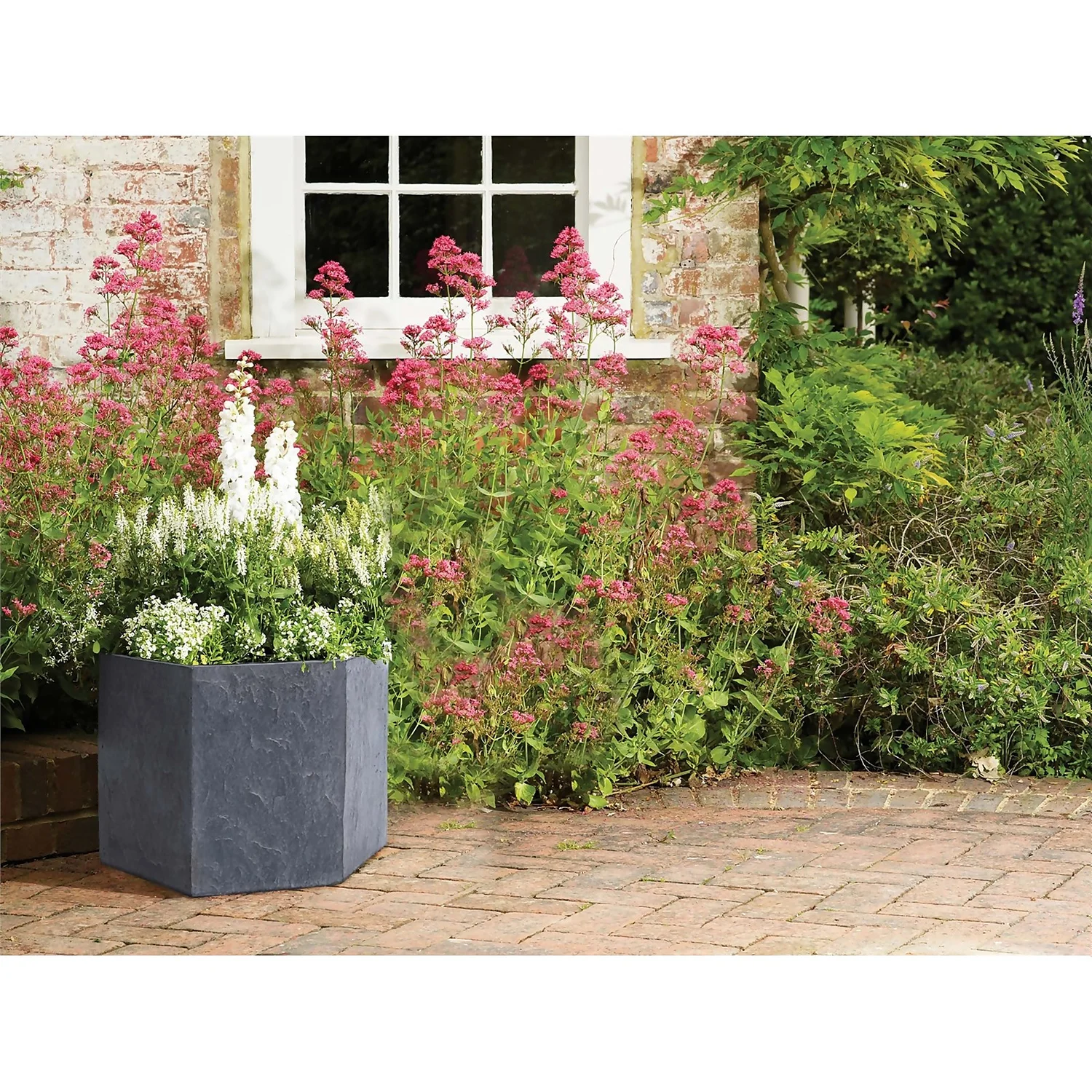 Slate Hexagon Planter - 21cm 4 Slate Hexagon Planter - 21cm - Image 2