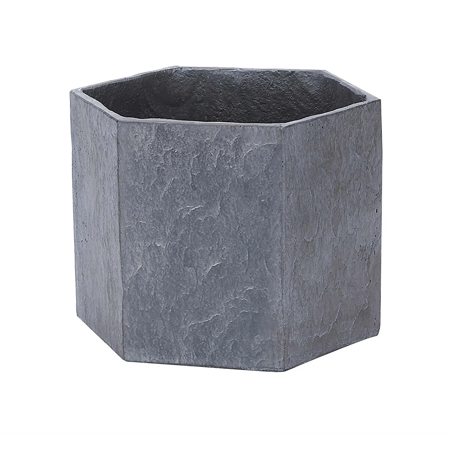 Slate Hexagon Planter - 21cm 3 Slate Hexagon Planter - 21cm