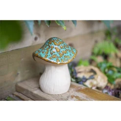 Ceramic Mushroom Garden Ornament - Medium -Green Decor Hub Sales Store 12890925 1064843660781916