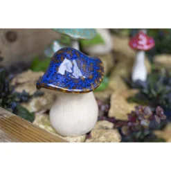 Ceramic Mushroom Garden Ornament - Medium -Green Decor Hub Sales Store 12890925 1364843660839528