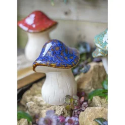 Ceramic Mushroom Garden Ornament - Medium -Green Decor Hub Sales Store 12890925 1974843660796469
