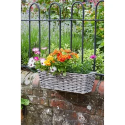 Firenze Faux Rattan Planter - 19 Inch -Green Decor Hub Sales Store 12940772 1634851894982116