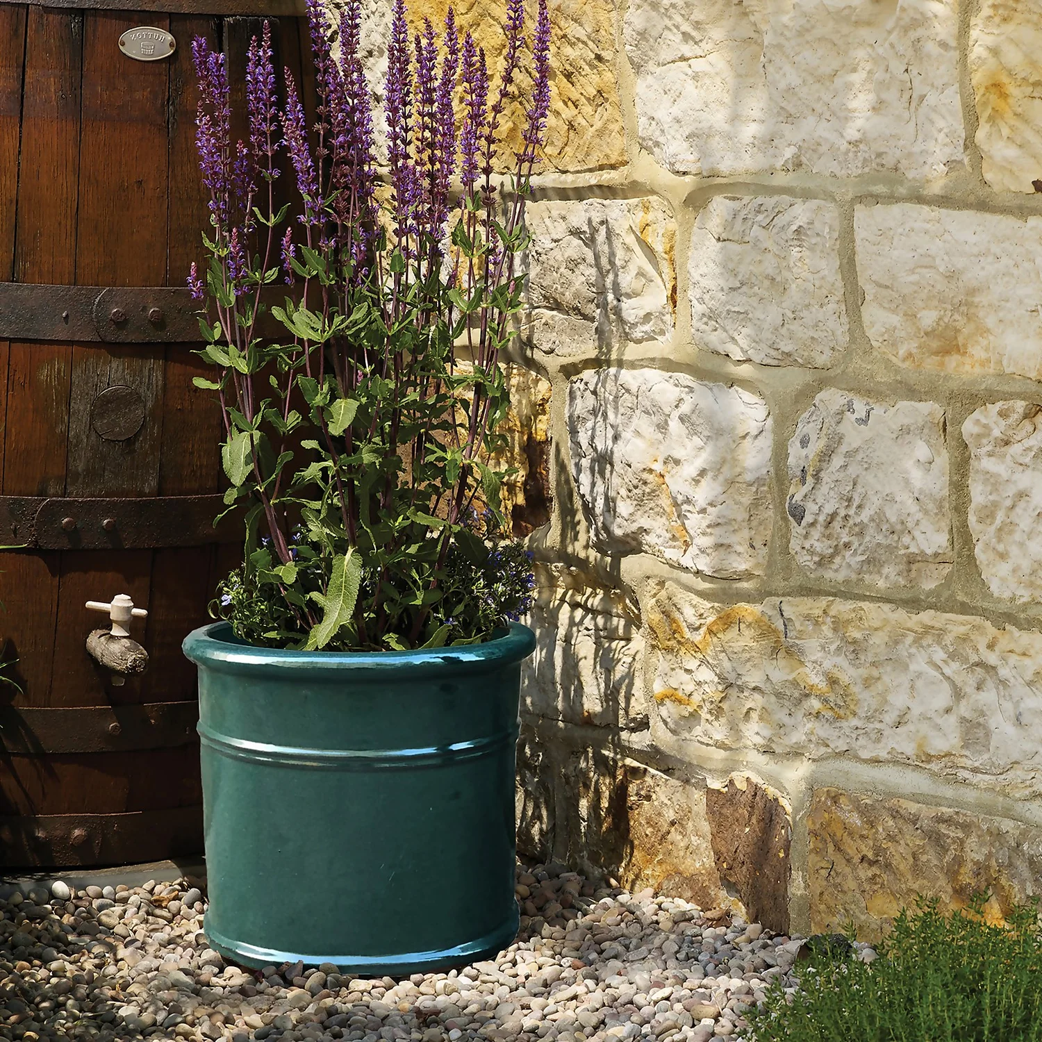 Malay Cylinder Mirror Plant Pot - 31cm 4 Malay Cylinder Mirror Plant Pot - 31cm - Image 2