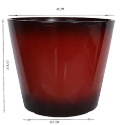 Glazed Finish Red Planter - 40cm 5 Glazed Finish Red Planter - 40cm -Green Decor Hub Sales Store 13190809 1124926229265334