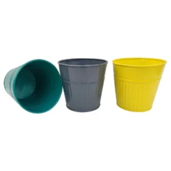 Ribbed Planter (3 Colour Mix) - 12cm -Green Decor Hub Sales Store 13193954 1404933504133604