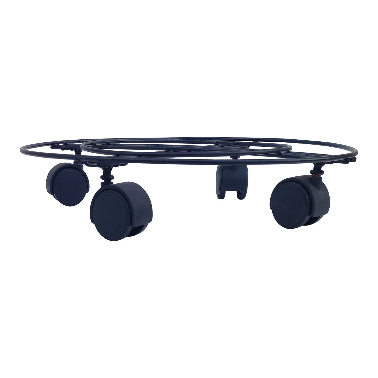 Black Plant Pot Caddy - 35cm 3 Black Plant Pot Caddy - 35cm