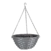 14in Faux Rattan Hanging Basket - Slate -Green Decor Hub Sales Store 13280791 1454933436764653