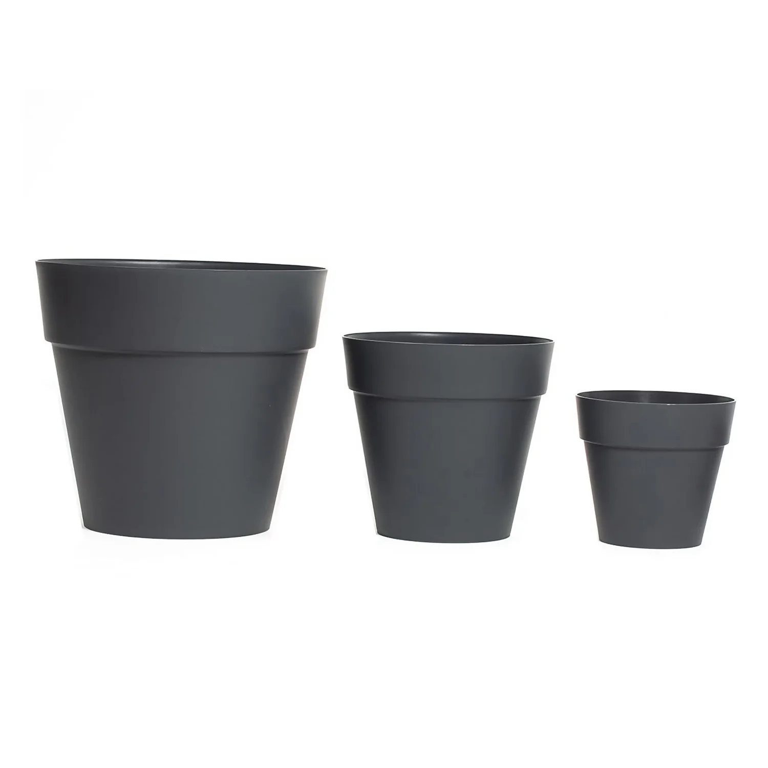 Soho Contemporary Grey Planter - 17cm 5 Soho Contemporary Grey Planter - 17cm - Image 3