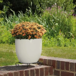 Glazed Cream Heritage Egg Pot - 26cm -Green Decor Hub Sales Store 13441306 2234933184534313