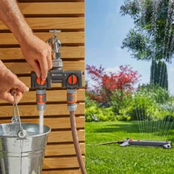 GARDENA Twin-Tap Hose Pipe Connector 10 GARDENA Twin-Tap Hose Pipe Connector -Green Decor Hub Sales Store 13489627 9874920780869931