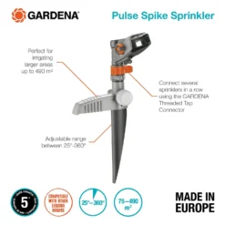 GARDENA Pulse Spike Water Sprinkler -Green Decor Hub Sales Store 13489629 1144924640534250