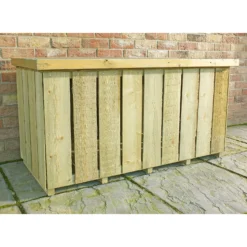 Shire Sawn Timber Garden Storage Log Box 4x2 -Green Decor Hub Sales Store 13505350 7774931992851885