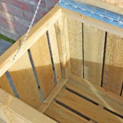 Shire Sawn Timber Garden Storage Log Box 4x2 -Green Decor Hub Sales Store 13505350 9274931993013321