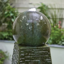 Stylish Fountain Obelisk Falls Water Feature With LEDs -Green Decor Hub Sales Store 13846044 1064962027900555