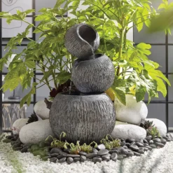 Stylish Fountain Illusion Falls Water Feature With LEDs -Green Decor Hub Sales Store 13846045 1784962027585657