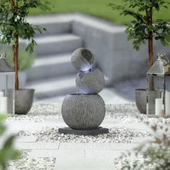 Stylish Fountain Illusion Falls Water Feature With LEDs -Green Decor Hub Sales Store 13846045 3854962027687717