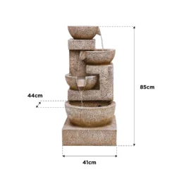 Stylish Fountain Sparkling Bowls Water Feature With LEDs 15 Stylish Fountain Sparkling Bowls Water Feature With LEDs -Green Decor Hub Sales Store 13846048 1414978881037755