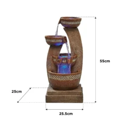 Stylish Fountain Azure Columns Water Feature With LEDs 9 Stylish Fountain Azure Columns Water Feature With LEDs -Green Decor Hub Sales Store 13846050 1534978881017244