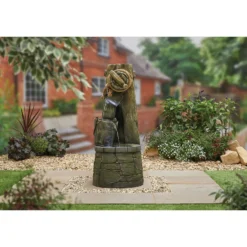 Stylish Fountain Enchanted Well Water Feature With LEDs -Green Decor Hub Sales Store 13846056 8644962027612351