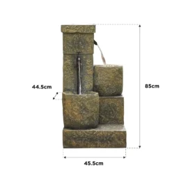 Stylish Fountain Cotswold Trough Water Feature With LEDs -Green Decor Hub Sales Store 13846057 1014962028107174