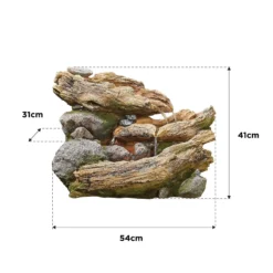 Stylish Fountain Bubbling Brook Water Feature With LEDs -Green Decor Hub Sales Store 13846059 1884962028336110