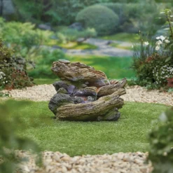 Stylish Fountain Bubbling Brook Water Feature With LEDs -Green Decor Hub Sales Store 13846059 1994962028178382