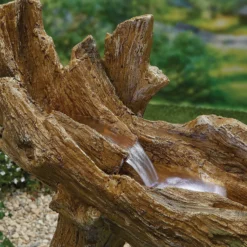 Stylish Fountain Knotted Willow Falls Water Feature With LEDs -Green Decor Hub Sales Store 13846064 1284962028036575