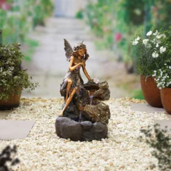 Stylish Fountain Pixie Spills Water Feature With LEDs 7 Stylish Fountain Pixie Spills Water Feature With LEDs -Green Decor Hub Sales Store 13846073 1344962028167801